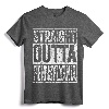 Straight Outta Pennsylvania T-Shirt - PA State Gift Shirt for Men, Women, Kids - Vintage State Pride Apparel