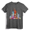 New York City Watercolor Statue of Liberty NYC T-Shirt - Lightweight Souvenir Tee for Travelers and NYC Fans