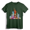 New York City Watercolor Statue of Liberty NYC T-Shirt - Lightweight Souvenir Tee for Travelers and NYC Fans
