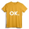 OK T-Shirt - Minimalist Lightweight Tee for Casual Wear, Simple Message Shirt