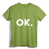 OK T-Shirt - Minimalist Lightweight Tee for Casual Wear, Simple Message Shirt