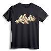 Aledo TShirt Retro Art Baseball Font Vintage Tee Shirt - 70s 80s 90s Retro Style Souvenir Shirt for Sports Fans and Travelers
