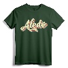 Aledo TShirt Retro Art Baseball Font Vintage Tee Shirt - 70s 80s 90s Retro Style Souvenir Shirt for Sports Fans and Travelers
