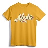 Aledo TShirt Retro Art Baseball Font Vintage Tee Shirt - 70s 80s 90s Retro Style Souvenir Shirt for Sports Fans and Travelers
