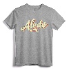 Aledo TShirt Retro Art Baseball Font Vintage Tee Shirt - 70s 80s 90s Retro Style Souvenir Shirt for Sports Fans and Travelers
