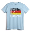 German Flag T-Shirt | Vintage Made In Germany Gift - Support German Sports with Distressed Design Tee for Men, Women, and Kids