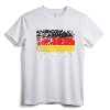 German Flag T-Shirt | Vintage Made In Germany Gift - Support German Sports with Distressed Design Tee for Men, Women, and Kids