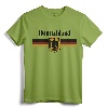 DEUTSCHLAND Germany Flag Coat of Arms Eagle Banner Vintage T-Shirt - Oktoberfest Gift for German Americans & Beer Lovers