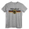 DEUTSCHLAND Germany Flag Coat of Arms Eagle Banner Vintage T-Shirt - Oktoberfest Gift for German Americans & Beer Lovers