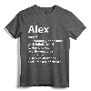 ALEX Definition Personalized Name Funny Birthday Gift Idea T-Shirt - Unique Gift for Him/Her, Customized Family Apparel