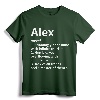 ALEX Definition Personalized Name Funny Birthday Gift Idea T-Shirt - Unique Gift for Him/Her, Customized Family Apparel