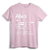 ALEX Definition Personalized Name Funny Birthday Gift Idea T-Shirt - Unique Gift for Him/Her, Customized Family Apparel