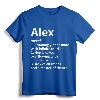 ALEX Definition Personalized Name Funny Birthday Gift Idea T-Shirt - Unique Gift for Him/Her, Customized Family Apparel