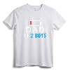 Funny Father's Day Shirt - Dad of 2 Boys Gift Idea T-Shirt - Best Daddy Ever Tee for Men, Women, Boys, Girls