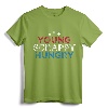 Young Scrappy Hungry Shirt 4th of July T-Shirt - Patriotic Graphic Tee for Men, Women, and Kids - Birthday Party Gift Shirt