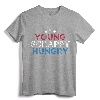 Young Scrappy Hungry Shirt 4th of July T-Shirt - Patriotic Graphic Tee for Men, Women, and Kids - Birthday Party Gift Shirt