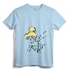Womens Disney Peter Pan Tinker Bell Sketch Profile V-Neck T-Shirt - Officially Licensed Apparel for Women
