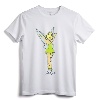 Disney Peter Pan Tinker Bell Watercolor Sketch T-Shirt - Official Vintage Disney Apparel for Women, Men, Youth, Toddlers