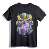 Marvel Thanos Low Poly Geometric Art Head Graphic T-Shirt - Official Marvel Tee with Classic Fit and Double-Needle Hem