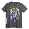 Marvel Thanos Low Poly Geometric Art Head Graphic T-Shirt - Official Marvel Tee with Classic Fit and Double-Needle Hem