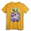 Marvel Thanos Low Poly Geometric Art Head Graphic T-Shirt - Official Marvel Tee with Classic Fit and Double-Needle Hem