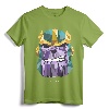 Marvel Thanos Low Poly Geometric Art Head Graphic T-Shirt - Official Marvel Tee with Classic Fit and Double-Needle Hem