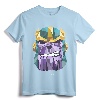 Marvel Thanos Low Poly Geometric Art Head Graphic T-Shirt - Official Marvel Tee with Classic Fit and Double-Needle Hem