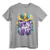 Marvel Thanos Low Poly Geometric Art Head Graphic T-Shirt - Official Marvel Tee with Classic Fit and Double-Needle Hem