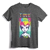 Disney Peter Pan Tinker Bell Color Block Portrait T-Shirt - Officially Licensed Lightweight Tee with Double-Needle Sleeve