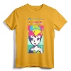 Disney Peter Pan Tinker Bell Color Block Portrait T-Shirt - Officially Licensed Lightweight Tee with Double-Needle Sleeve
