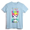 Disney Peter Pan Tinker Bell Color Block Portrait T-Shirt - Officially Licensed Lightweight Tee with Double-Needle Sleeve