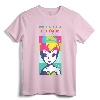 Disney Peter Pan Tinker Bell Color Block Portrait T-Shirt - Officially Licensed Lightweight Tee with Double-Needle Sleeve