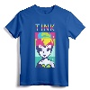 Disney Peter Pan Tinker Bell Color Block Portrait T-Shirt - Officially Licensed Lightweight Tee with Double-Needle Sleeve