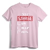 Level Of Savage Low Medium Aries Shirt - Novelty Humor T-Shirt for Zodiac Sign Enthusiasts