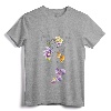 Disney Peter Pan Tinker Bell Floral Sketch Portrait T-Shirt - Officially Licensed Disney Apparel for Women, Men, Youth, Toddlers - Vintage Neverland Tee