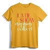 Official The Late Show with Stephen Colbert Classic Logo T-Shirt - Lightweight, Double-Needle Sleeve, Classic Fit Apparel