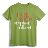 Official The Late Show with Stephen Colbert Classic Logo T-Shirt - Lightweight, Double-Needle Sleeve, Classic Fit Apparel