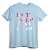 Official The Late Show with Stephen Colbert Classic Logo T-Shirt - Lightweight, Double-Needle Sleeve, Classic Fit Apparel
