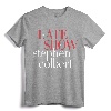 Official The Late Show with Stephen Colbert Classic Logo T-Shirt - Lightweight, Double-Needle Sleeve, Classic Fit Apparel