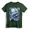 Disney Peter Pan Tinker Bell Starry Night Portrait T-Shirt - Officially Licensed Classic Fit Tee for Disney Fans