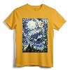 Disney Peter Pan Tinker Bell Starry Night Portrait T-Shirt - Officially Licensed Classic Fit Tee for Disney Fans