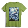 Disney Peter Pan Tinker Bell Starry Night Portrait T-Shirt - Officially Licensed Classic Fit Tee for Disney Fans