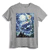 Disney Peter Pan Tinker Bell Starry Night Portrait T-Shirt - Officially Licensed Classic Fit Tee for Disney Fans