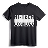 Cyberpunk Hi-Tech Low Life Block T-Shirt - Futuristic Streetwear Tee for Tech Enthusiasts and Fashion-forward Individuals