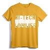 Cyberpunk Hi-Tech Low Life Block T-Shirt - Futuristic Streetwear Tee for Tech Enthusiasts and Fashion-forward Individuals
