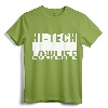 Cyberpunk Hi-Tech Low Life Block T-Shirt - Futuristic Streetwear Tee for Tech Enthusiasts and Fashion-forward Individuals