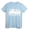 Cyberpunk Hi-Tech Low Life Block T-Shirt - Futuristic Streetwear Tee for Tech Enthusiasts and Fashion-forward Individuals