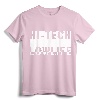 Cyberpunk Hi-Tech Low Life Block T-Shirt - Futuristic Streetwear Tee for Tech Enthusiasts and Fashion-forward Individuals