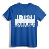 Cyberpunk Hi-Tech Low Life Block T-Shirt - Futuristic Streetwear Tee for Tech Enthusiasts and Fashion-forward Individuals