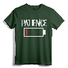 Low Patience Shirt Low Battery Patience T-Shirt - Funny Parenting Tee for Moms and Dads, Perfect Mother's Day or Father's Day Gift